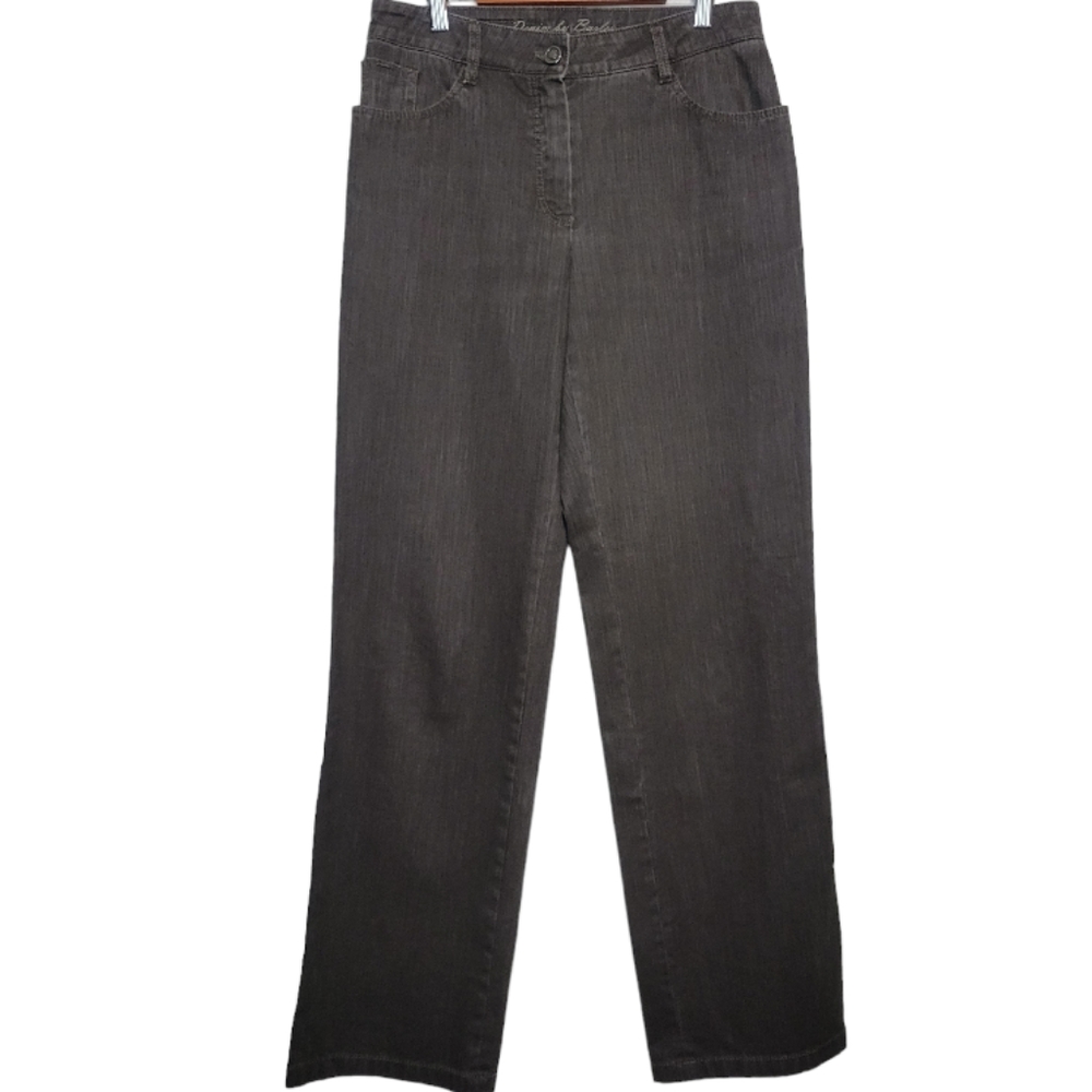 Denim By Basler Brown Embellished Jeans, Size EU 38